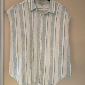 Lucky Brand medium short sleeve summer blouse M